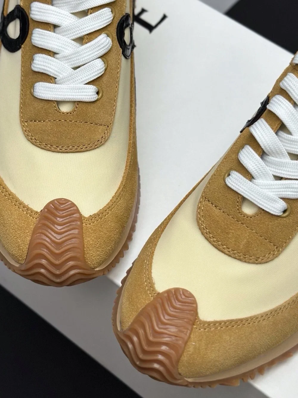 Women’s Athletic Sneakers in Mustard and Black